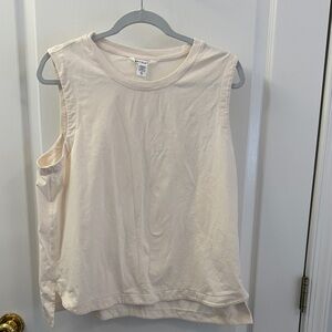 Athleta Women's Cream Muscle Tee